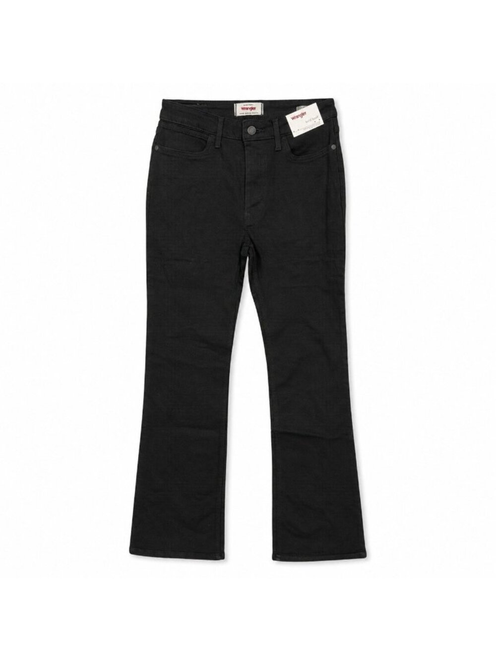 Wrangler High Rise Bold Boot Jeans Size 4 Black Western Cowgirl Bootcut NWT